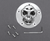 DRAG SPECIALTIES - 1902-0181 - 3-D Skull Points Cover - Twin Cam