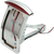 DRAG SPECIALTIES - 2010-0552 - Side Mount Taillight/License Plate Mount - Curved Vertical - Half-Moon