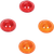 DRAG SPECIALTIES - 2020-0122 - Mini-Bullet Lens Kit - Amber/Red