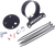 DRAG SPECIALTIES - 2210-0546 - Single Gauge Bracket - Wrinkle Black