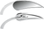 ARLEN NESS - 13-410 - Mirror - Micro - Rad 2 - Side View - Teardrop - Chrome - Left