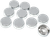 DRAG SPECIALTIES - 2402-0130 - Bolt Covers with Washers - Hex - 5/8" - Chrome - 10 Pack