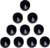 DRAG SPECIALTIES - 2402-0157 - Bolt Covers - Hex - 3/4" - Black - 10 Pack