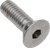 DRAG SPECIALTIES - DS192366 - Bolts - Flat-Head - Chrome - 5/16"-18 x 1-1/4"