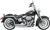 BASSANI XHAUST - 12113D - FireSweep Exhaust - Chrome - Softail