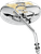 DRAG SPECIALTIES - DS-302054 - Mirror - Live To Ride - Side View - Oval - Chrome/Gold - Each