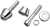 DRAG SPECIALTIES - DS-430586 - Handlebar Riser Bolt Cone Kit - Coarse