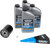DRAG SPECIALTIES OIL - 3601-1038 - Full Synthetic Oil Change Kit - 20W50 - EVO/XL - Black Filter