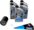 DRAG SPECIALTIES OIL - 3601-1042 - Full Synthetic Oil Change Kit - 20W50 - M8 - Black Filter