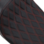 DRAG SPECIALTIES SEATS - 0801-1272 - Predator 2-Up Seat - Double Diamond - Red Stitching - FL '08-'23