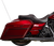 DRAG SPECIALTIES SEATS - 0801-1484 - Freedom Seat - Vinyl - Double Diamond Red Stitch - FLH '09-'23