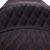 DRAG SPECIALTIES SEATS - 0801-1507 - Freedom Seat - Vinyl - Double Diamond Red Stitch - FLH '97-'07