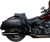 DRAG SPECIALTIES SEATS - 0802-1493 - Predator III 2-Up Seat - Vinyl - Double Diamond - Silver Stitching - FL/FX '18-'24