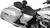 DRAG SPECIALTIES SEATS - 0822-0537 - EZ Glide II Backrest - Small - Vinyl - Double Diamond Black Stitch