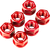 DRIVEN RACING - DSNRD - Sprocket Nuts - Sport Bike - Red - M10 x 1.25