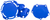ACERBIS - 2780690211 - X-Power Cover Kit - Blue - Yamaha