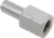 EMGO - 20-28143 - Adapter - Mirror - Universal - M10 x 1.25 Male | M10 x 1.25 (Left Hand) Female - Chrome