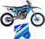 FACTORY EFFEX - 27-03204 - Candy Chrome Series Shroud/Airbox Graphics Kit - Yamaha - YZ 125/250