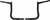 FAT BAGGERS INC. - 945010-B - 1-1/4" EZ Install Pointed Top Handlebar - 10" - Black
