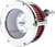FEULING PARTS - 5468 - BA Air Cleaner Kit - Chrome/Chrome with Red Filter - '93-'99 Evolution Big Twin