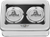 FIGURATI DESIGNS - FD40-FAC-SS - Axle Nut Cover - Front - Stainless Steel - Don't Tread On Me - Silver