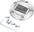 FIGURATI DESIGNS - FD70-TC-5H-SS - Timing Cover - 5 Hole - Blue Line American Flag - Stainless Steel