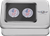 FIGURATI DESIGNS - FD24-DC-2530-SS - Docking Covers - Red/White/Blue American Flag Skull - Short - Silver
