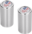 FIGURATI DESIGNS - FD24-DC-2545-SS - Docking Covers - Red/White/Blue American Flag Skull - Long - Silver