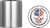 FIGURATI DESIGNS - FD24-DC-2730-SS - Docking Covers - Red/White/Blue American Flag Skull - Silver