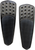 ACCUTRONIX - FBF01-KDTB - Front Floorboards - Extended - Black - Knurled - Teardrop - FL
