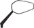 ARLEN NESS - 13-156 - Mirror - Mini/Stocker - Side View - Hexagon - Black - Left