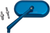 ARLEN NESS - 13-174 - Mirror - Side View - Oval - Blue - Left