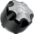 ITP - C156SS - Center Cap - Replacement/Wheel - SS312 - Black - 4/156