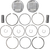 JE PISTONS - 317212 - Piston Kit - Bored to107” - 10.75:1 CR - 96”/103” Twin Cam
