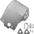 MOOSE OFFROAD - 0506-1836 - Skid Plate - Silver - Kawasaki - KLR 650