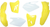 ACERBIS - 2041150206 - Standard Body Kit - '05 OEM Yellow/White - Suzuki - RM '03-'08