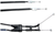 MOOSE OFFROAD - 0650-1256 - Black Vinyl Throttle Cable - Stock Length - Yamaha