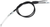 MOOSE OFFROAD - 0650-1272 - Black Vinyl Throttle Cable - 36" - Honda