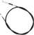 MOOSE OFFROAD - 0653-0091 - Black Vinyl Brake Cable - Rear - Parking - Yamaha