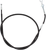 MOOSE OFFROAD - 0653-0094 - Black Vinyl Brake Cable - Rear - Parking - Honda