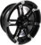 AMS - 0230-0760 - Wheel - Roll'n 104 - Rear - Machined Black - 14x7 - 4/4 - 3+4