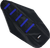MOOSE OFFROAD - 0821-1810 - Ribbed Seat Cover - Black Cover/Blue Ribs - Yamaha YZ85 '02-'21