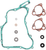 MOOSE OFFROAD - 0934-5182 - Water Pump Rebuild Kit - Honda