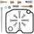 MOOSE OFFROAD - 1003-0577 - Carburetor Repair Kit - Kawasaki