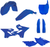 ACERBIS - 2402960211 - Full Body Kit - Blue - Yamaha - YZ '15-'22