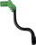MOOSE OFFROAD - 1602-1611 - Shifter Lever - Green - 20 mm Offset