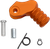 MOOSE OFFROAD - 1602-1646 - Knurled Shift Lever Tip - 20 mm - Orange