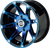 MOOSE OFFROAD - 0230-0805 - Wheel - 387X - Front - Anodized Blue/Black - 12x7 - 4/156 - 4+3