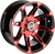 MOOSE OFFROAD - 0230-0818 - Wheel - 387X - Rear - Anodized Red/Black - 14x8 - 4/156 - 4+4