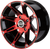 MOOSE OFFROAD - 0230-0818 - Wheel - 387X - Rear - Anodized Red/Black - 14x8 - 4/156 - 4+4